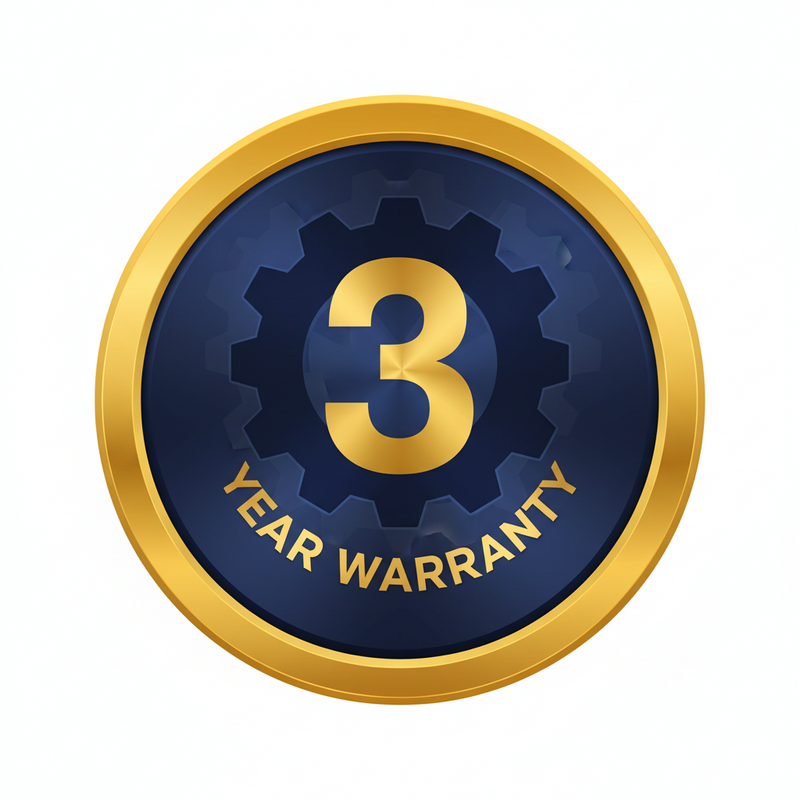 3-year warranty